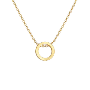 Geometrische Halskette aus Gold und Silber.Dreieckige, runde, quadratische Halskette, modisches Damenschmuckgeschenk.