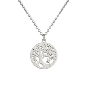 Lebensbaum-Halskette für Damen, versilbert, Lebensbaum-Halskette, Anhänger, Stammbaum, Schmuck für Frauen und Mädchen, Halsketten für Mutter, Ehefrau, Freundin 
