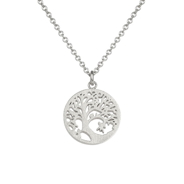 Lebensbaum-Halskette für Damen, versilbert, Lebensbaum-Halskette, Anhänger, Stammbaum, Schmuck für Frauen und Mädchen, Halsketten für Mutter, Ehefrau, Freundin 