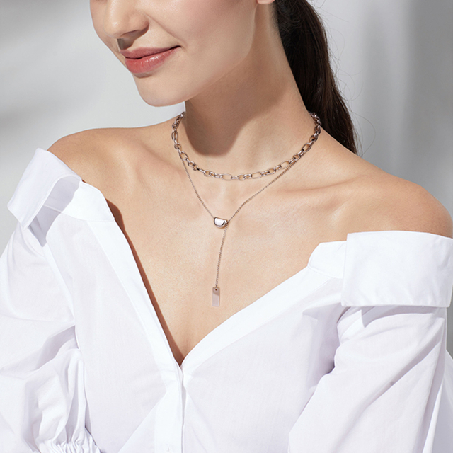 Lieferant von doppellagigen kubanischen Kettenhalsketten aus Edelstahl 