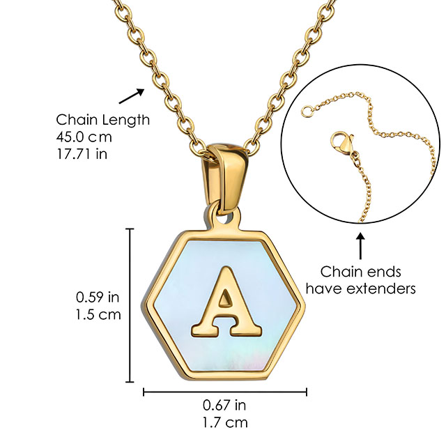 Modischer, exquisiter Edelstahl-Anhänger mit weißer Muschel und 26 englischen Buchstaben, Schmuck, Geschenk