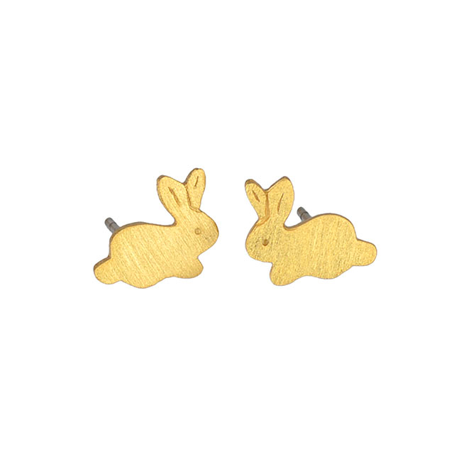Tierischer Hase vergoldeter schlichter Schmuck