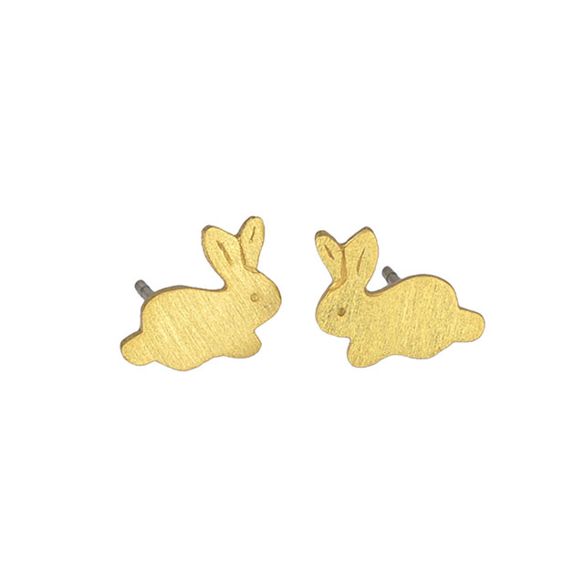Tierischer Hase vergoldeter schlichter Schmuck