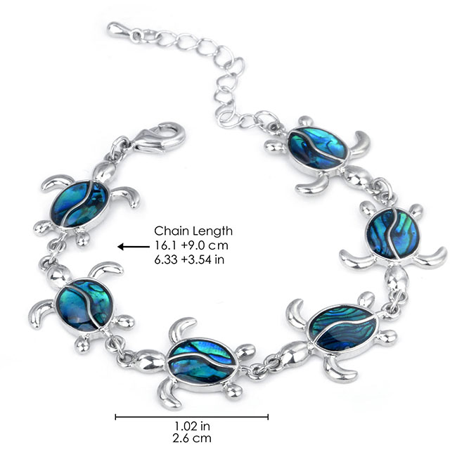Ozeanwellen-Armband für Frauen, Abalone-Muschel-Anhänger, Strand-Armband, Ozean-Charm-Kreis-Armband für Frauen, Teenager, Mädchen, Sommer, Hawaii-Armband, Surfer-Schmuck, Geschenke