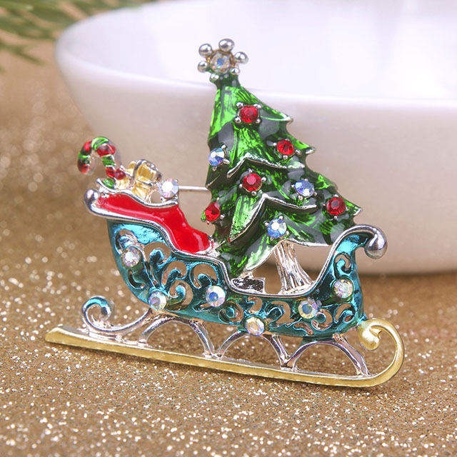 Kristall-Strass-Broschen, Weihnachtsschmuck, Weihnachtsgeschenke