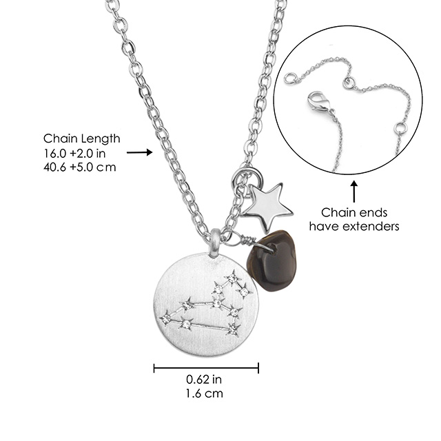 Sternzeichen-Halskette für Frauen, versilbert, zierliche Sternbild-Stern-Halsketten-Anhänger-Charms, silberne runde Scheibe, Sternzeichen-Halsketten für Frauen und Mädchen, Astrologie-Halskette, Schmuck, Geschenk 