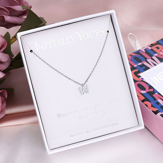 Initialen-Halskette für Frauen, versilbert, zierliche Zirkonia-Initialen-Halsketten, AZ-Alphabet-Buchstaben-Halsketten-Anhänger für Frauen und Mädchen, Schmuck, Geburtstagsgeschenk 