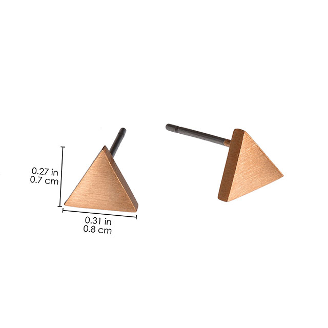 Geometrische Ohrringe, Dreiecksohrringe, Gold, Silber und Roségold.Modische Damenohrringe.
