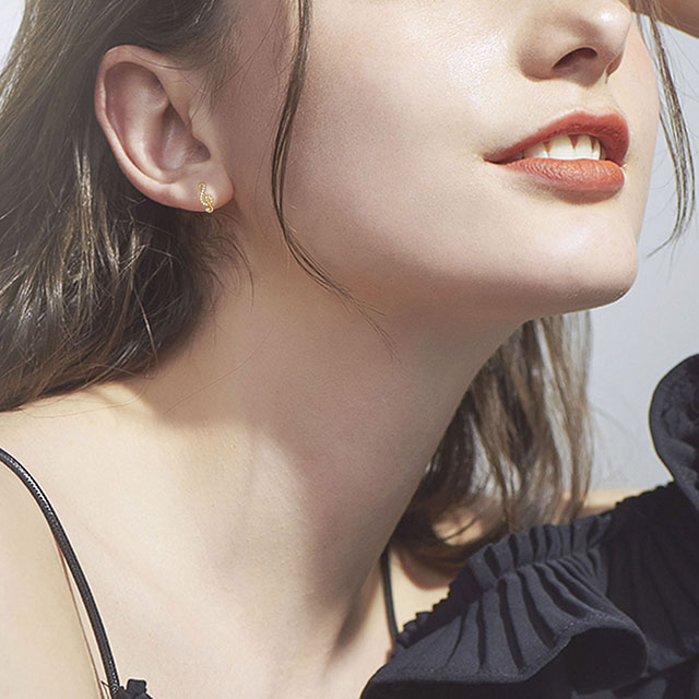 Ohrring mit Musiknoten-Anhänger, Zirkonia, Schmuck, Geschenke für Musikliebhaber 