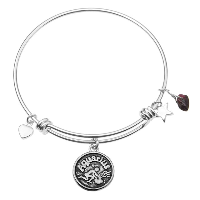 Sternzeichen-Armband für Frauen, Retro-Sternbild-Zeichen, erweiterbarer Armreif, runde Scheibe, Astrologie-Armband, Edelstein-Herz, Stern-Charms, Armbänder, Mädchen-Schmuck, Geschenk