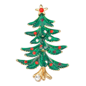 Großhandel Vintage Weihnachtsbaum Brosche Mode Weihnachtsschmuck Weihnachtsgeschenke