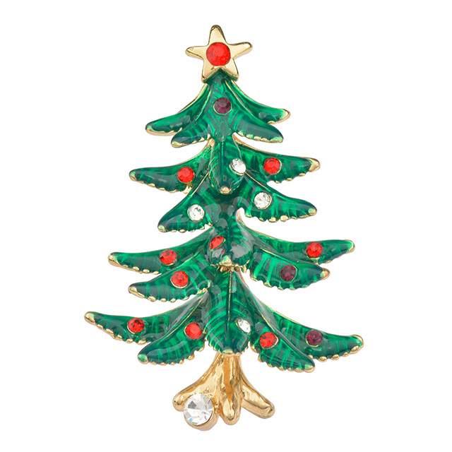 Großhandel Vintage Weihnachtsbaum Brosche Mode Weihnachtsschmuck Weihnachtsgeschenke