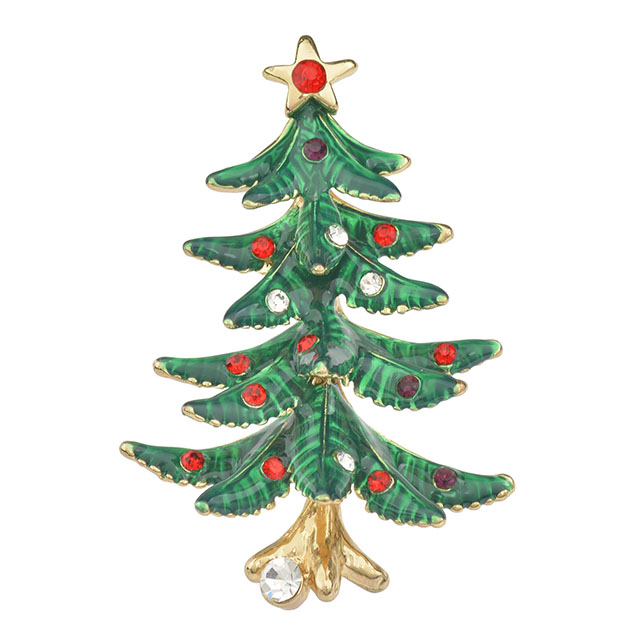 Großhandel Vintage Weihnachtsbaum Brosche Mode Weihnachtsschmuck Weihnachtsgeschenke
