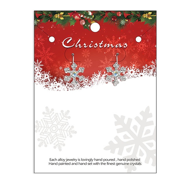 Strass-Kristall-Weihnachtsohrring, Weihnachtsschmuck, Winter-Urlaubsgeschenke