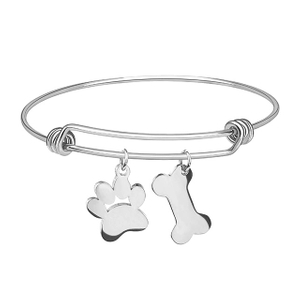 Erweiterbares Hundepfoten-Charm-Armband