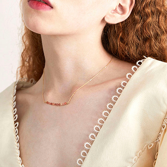 Geburtsstein-Stab-Halsketten für Frauen, vergoldet, zierlicher Amethyst-Aquamarin-Smaragd-Saphir-Kristall, Edelstein-Perlen-Stab-Halsketten-Anhänger 