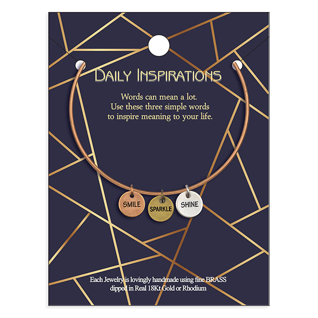 Inspirierendes, individuelles Charm-Armband für Frauen, gravierter, erweiterbarer Armreif aus echtem Antik-Echt-Roségold mit Scheiben-Charm-Armbändern, motivierende, personalisierte Geschenke für Sie 