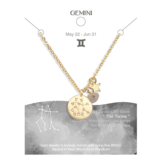 Sternzeichen-Halskette für Frauen, vergoldet, zierliche Sternbild-Stern-Halsketten-Anhänger-Charms, goldene runde Scheibe, Sternzeichen-Halsketten für Frauen und Mädchen, Astrologie-Halskette, Schmuck, Geschenk 