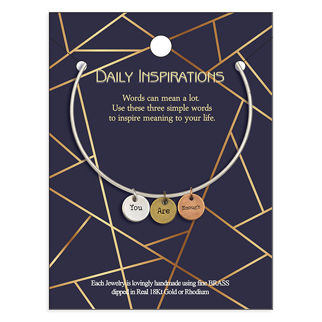 Inspirierendes, individuelles Charm-Armband für Frauen, gravierter, erweiterbarer echter Antik-Silber-Armreif mit Scheiben-Charm-Armbändern, motivierende, personalisierte Geschenke für Sie 