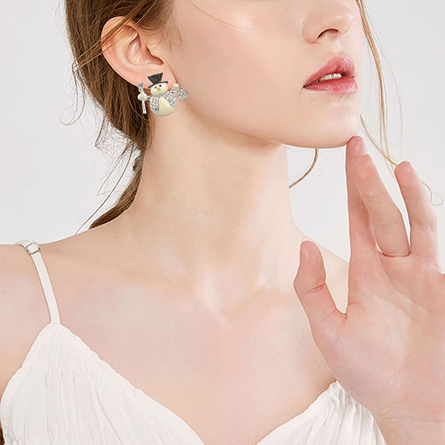 Luxuriöse exquisite Weihnachtsbrosche, Schneemann, Weihnachtsmann, Stiefelgirlande, Modeschmuck, Geschenk, Weihnachtsdekoration, Broschen