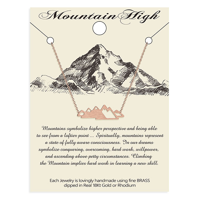 Verschneite Bergkette Halskette mit Berggipfel-Anhänger Halsketten Geschenk für Mädchen, Frauen, Naturliebhaber, Camper, Skifahrer, Reisende, Kletterer und Wanderer