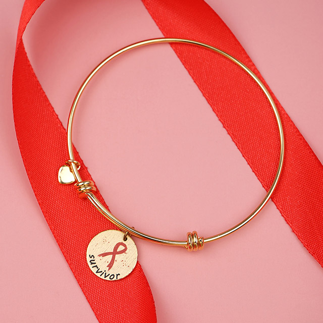 Hilfe, Mut, Stärke, Rot, Überlebender, Band, Armband, Geschenk für die Pflege von Frauen