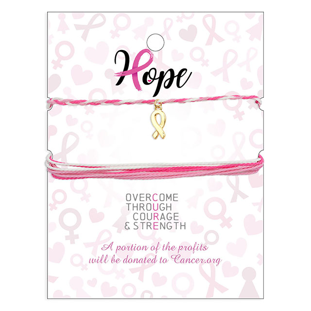 Rosafarbenes Schleifenband-Armband zur Aufklärung über Brustkrebs. Geschenke für Frauenliebe