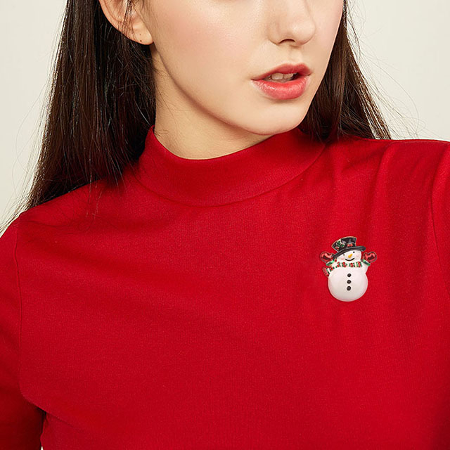 Weihnachts-Schneemann-Brosche für Damen und Mädchen, Kristall-Strass-Perlen-Emaille-Weihnachtsbroschen und Anstecknadeln, niedliche modische Broschennadeln, Weihnachtsschmuck, Party, Urlaubsgeschenke