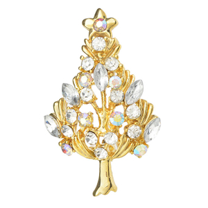 Vintage Weihnachtsbaum Brosche Mode Weihnachtsschmuck 