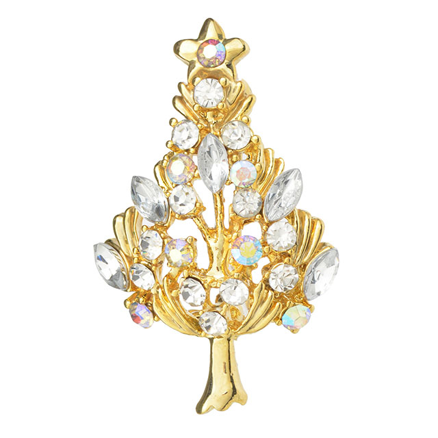 Vintage Weihnachtsbaum Brosche Mode Weihnachtsschmuck 