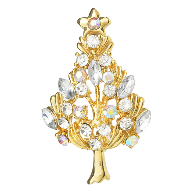 Vintage Weihnachtsbaum Brosche Mode Weihnachtsschmuck 