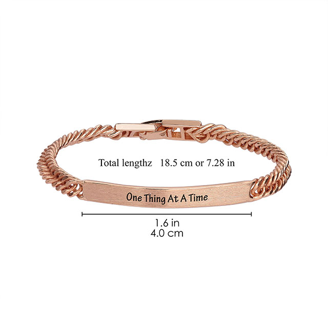 Inspirierendes Armband, vergoldet, versilbert, personalisierte Gravur, individuelles inspirierendes Armband