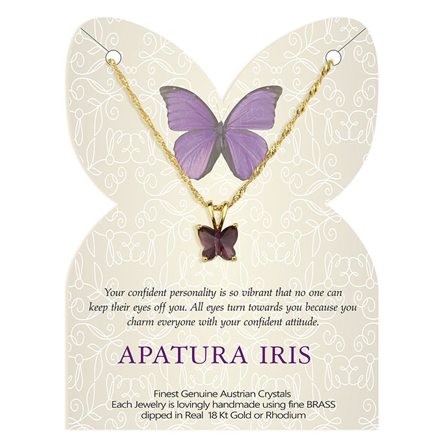 Geburtsstein-Schmetterling-12-Monats-Horoskop mit Anhänger-Charm-Halskette für Frauen (Perle)