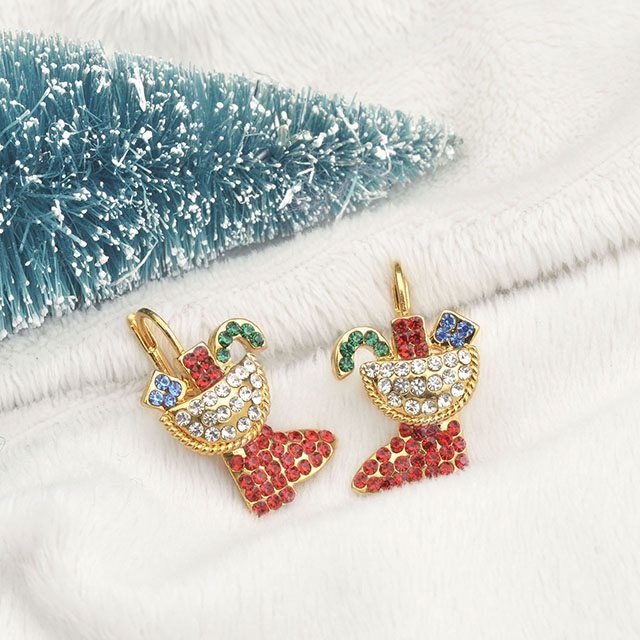 Lieferant von Mode-Weihnachtsohrringen für Winterurlaubsgeschenke