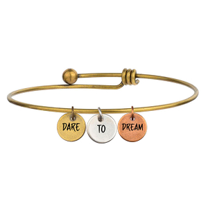 Inspirierendes, individuelles Charm-Armband für Frauen, gravierter, erweiterbarer Draht-Armreif, Scheiben-Charm-Armbänder, motivierende, personalisierte Geschenke für Sie
