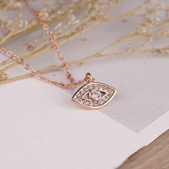 Hamsa- und Augen-Halskette für Mädchen und Frauen, vergoldet, versilbert, Zirkon-Schmuckgeschenke