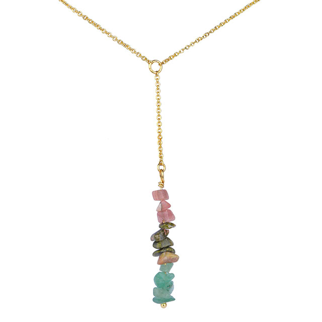 Edelstein-Halsketten für Frauen, vergoldete Kristallstein-Perlen-Halsketten-Anhänger, zierliche Choker-Halsketten für Mädchen, Schmuck, Geschenk