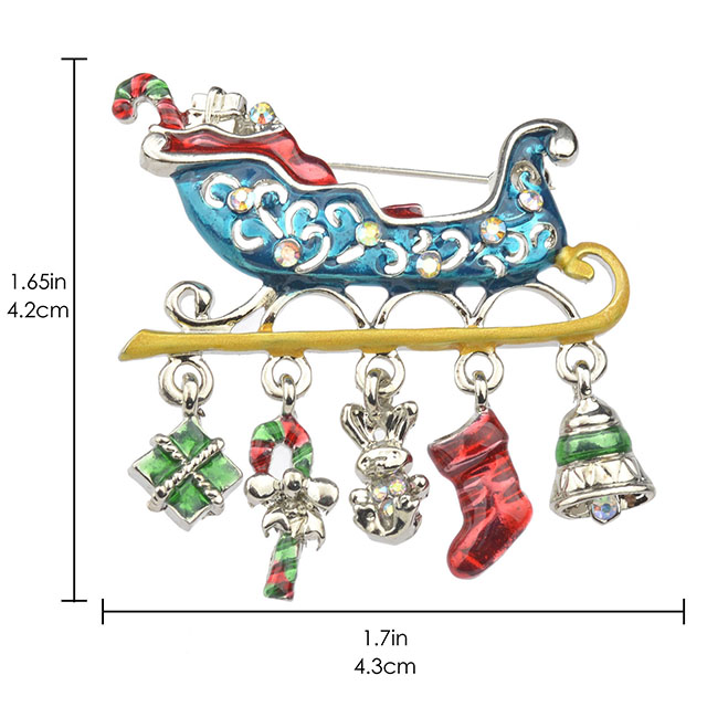 Kristall-Strass-Broschen, Weihnachtsschmuck, Weihnachtsgeschenke