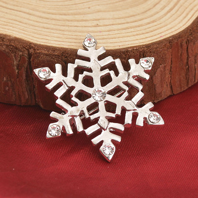 Weihnachten Schneeflocke Broschen für Frauen Weihnachten Kristall Brosche Pins Set für Mädchen Männer Weihnachten Schmuck Geschenk für Familie