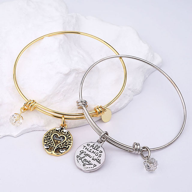  Stammbaum-Armband für Frauen, Antik-Gold, versilbert, „All Things Grow with Love“-Armreif, Perlen-Charm-Familienarmbänder für Mutter, Tochter, Ehefrau, Schwester, Schmuckgeschenk