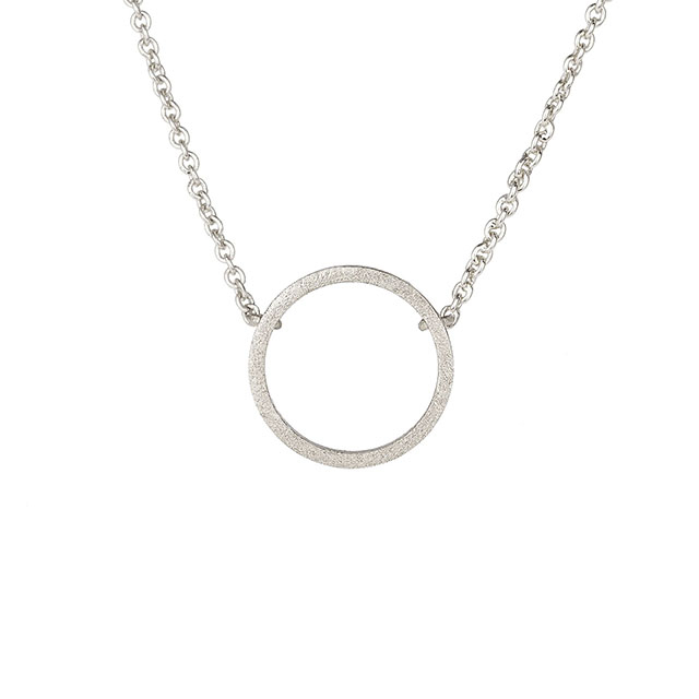 Geometrische Halskette aus Gold, Silber und Roségold.Modisches Schmuckgeschenk für Damen.