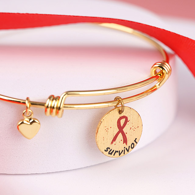 Hilfe, Mut, Stärke, Rot, Überlebender, Band, Armband, Geschenk für die Pflege von Frauen