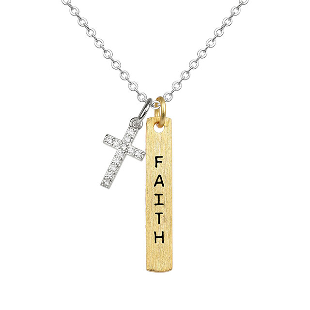 Kreuz-Halskette für Frauen, vergoldet, Glaube, Hoffnung, Liebe, Glaube, Kreuz-Anhänger-Halskette, Wächter für Frauen und Mädchen, religiöser Schmuck, Geschenke