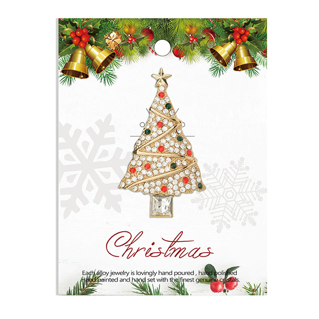 Weihnachtsbaum-Brosche für Damen und Mädchen, Kristall-Strass-Emaille-Perlenbroschen und Anstecknadeln, Vintage-Weihnachtsbrosche