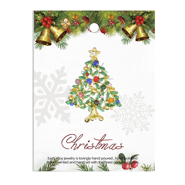 Großhandel Vintage Weihnachtsbaum Brosche Mode Weihnachtsschmuck Weihnachtsgeschenke
