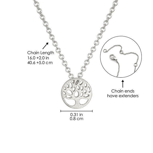 Lebensbaum-Halskette für Damen, versilbert, Lebensbaum-Halskette, Anhänger, Stammbaum, Schmuck für Frauen und Mädchen, Halsketten für Mutter, Ehefrau, Freundin 