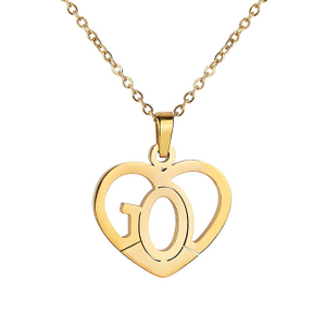 Zierliche Herz-Halskette für Frauen, Silber vergoldet, Gott ist Liebe, Herz-Anhänger-Halskette, Gebet, religiöser Schmuck, christliche Halskette für Frauen, Mädchen, Geburtstag, Valentinstag, Geschenke