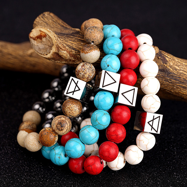 Edelstein-Perlen-Armbänder für Damen, 4-Elemente-Würfel-Kristallstein-Perlen-Stretch-Armbänder 