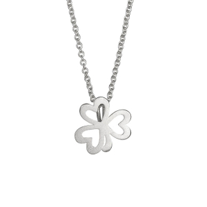 Vierblättriges Kleeblatt-Halskette, Glückskleeblatt-Anhänger, Charm-Halskette, Glaube, Hoffnung, Liebe, Glückskette für Frauen und Mädchen, personalisiertes Schmuckgeschenk