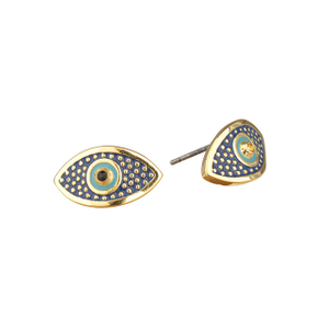 Hamsa- und Auge-Ohrstecker für Mädchen und Frauen, vergoldet, versilbert, Zirkon-Schmuckgeschenke 